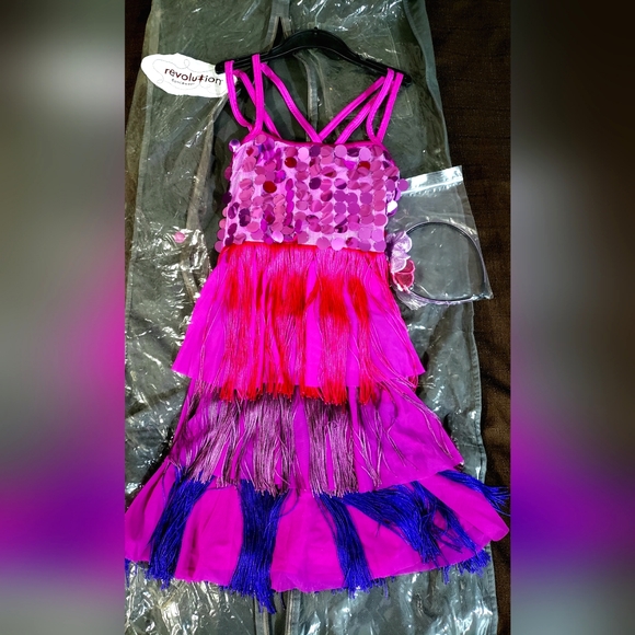 Revelution Brand Womens Size Medium  Wildberry color ,Dance Costum Dress - Picture 1 of 5